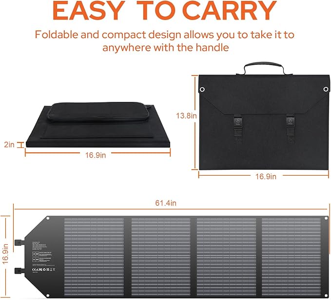 EnginStar Solar Generator 300W, 100W Solar Panel, 80,000mAh Portable Power Bank with AC Outlet for Outdoors Camping Emergency Use
