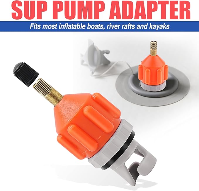 2Pack SUP Pump Adaptor, Universal Inflatable Boat SUP Pump Converter Air Valve Adapter