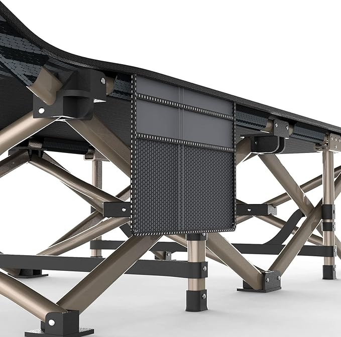 ATORPOK Camping Cot for Adults Comfortable, Tent Folding Cot for Sleeping, Lightweight Folding Bed with Carry Bag for Kids Supports 450 lbs, Office Na