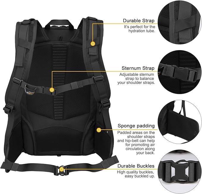 Mardingtop 40L Molle Tactical Backpack,Military backpack for Men, Cordura Backpack for Hiking,Camping,Hunting