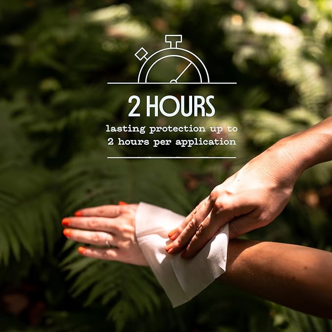 Murphy's Naturals Mosquito Repellent Wipes, Improved Resealable Pack, Plant-Based Lemongrass & Rosemary, DEET-Free, 10 Wipes, 3-Pack