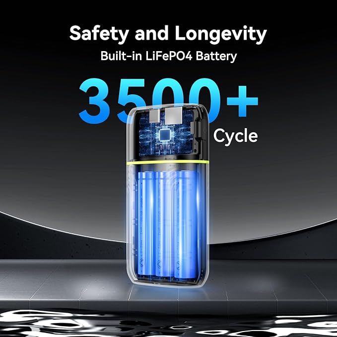 MARBERO Power Bank 10000mAh Compact Portable Charger 5V/3A External Battery PowerBank USB C in & Out Battery Pack Backup Compatible with iPhone iPad Sumsung Galaxy Pixel Google and More (White)