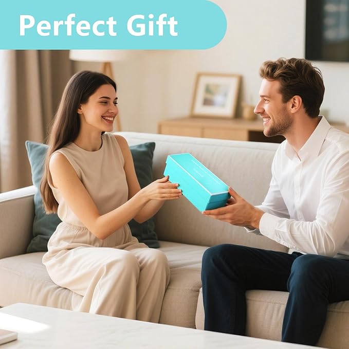 Eye Massager with Heat, Birthday Gifts for Women Men, Heated Eye Mask for Dry Eyes, Migraine Relief, Strain Relief, Improve Sleep, Gifts for Dad Mom Him Her