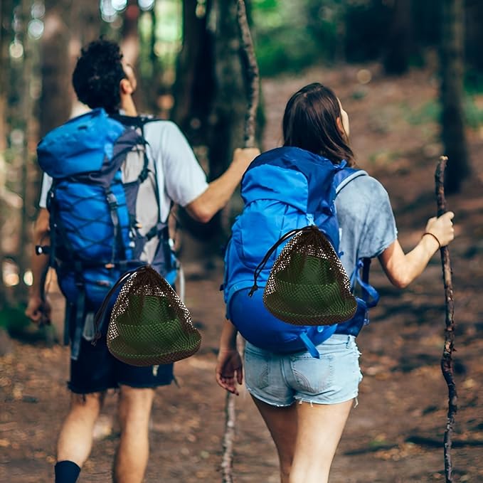 Scout Camping Mess Kit for 1 Person - Camping Utensils Set with Bowl Plate Cup Fork Spoon and Knife, Scout Dishes Set with Mesh Bag for Backpacking, Outdoor Camping Hiking and Picnic