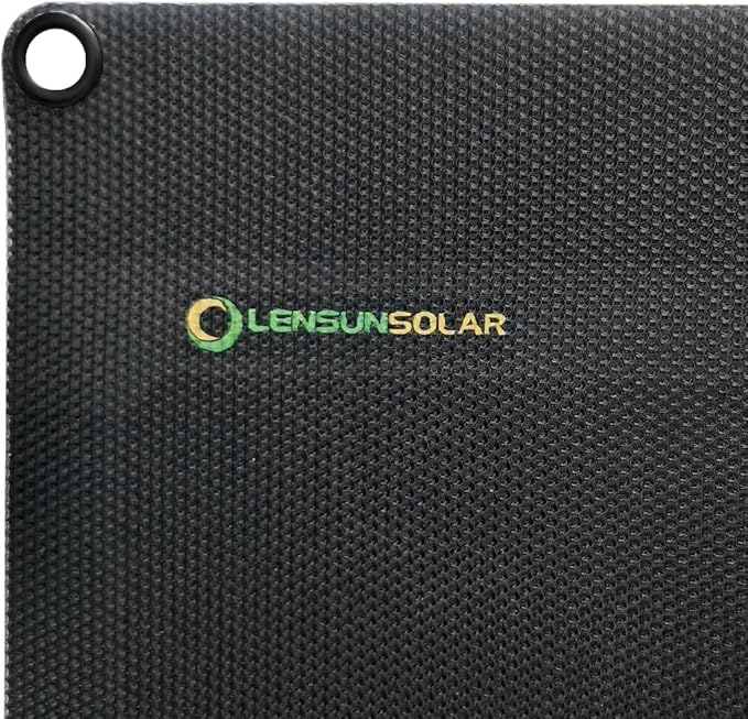 LensunSolar Flexible Solar Panel 120W 12V ETFE,32.3in x 30.5in Semi-Flexible Bendable Mono Solar Panel High Efficiency 120 Watt for RV Van Roof TopCamping Home Boat Marin