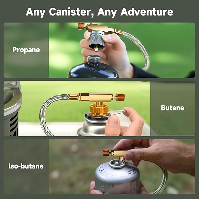 Portable Camping Stove Small Propane Butane Stove Windproof Cooking Burner Gas Stoves with Carrying Case (Infrared Stove)