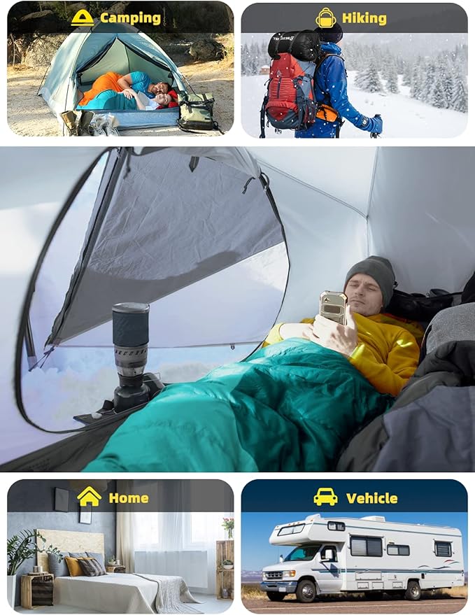 Bessport Mummy Sleeping Bag | 15-45 ℉ Extreme 3-4 Season Sleeping Bag for Adults Cold Weather– Warm and Washable, for Hiking Traveling & Outdoor Activities