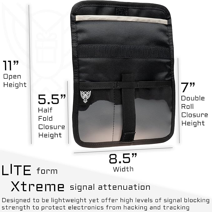 Xtreme Sight Line ~ AQUA RT Dry Bag~ Water-Proof Faraday Dry Bag for Laptops, Tablets, and Mid-Size Electronics ~ Small LITE Faraday Bag Combo ~ Coyote Brown