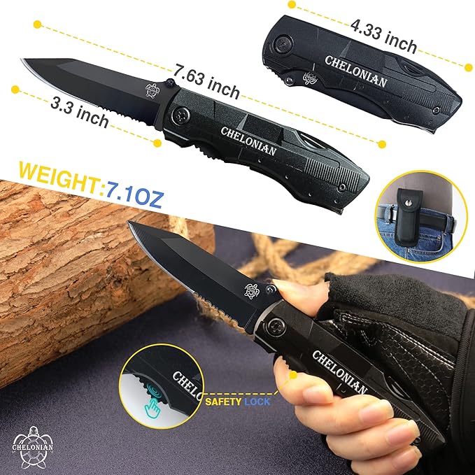 Multifunction Tactical Knives with Pliers Screwdrivers Bottle Opener Durable Sheath,Cool Multitool for Work Camping Fishing Adventuring Daily Use,Men Gifts