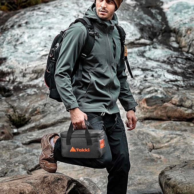 Takki 111Wh Portable Power Station with Carrying Case Bag Small Generator Lithium Battery with Peak 120W AC Outlet USB Ports for for Home Use Power Outages Outdoor Camping Emergency