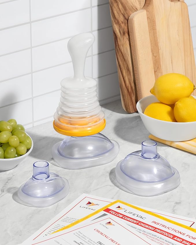 LifeVac Home Kit 2 Pack - Portable Suction Rescue Device, First Aid Kit for Kids and Adults, Portable Airway Suction Device for Children and Adults