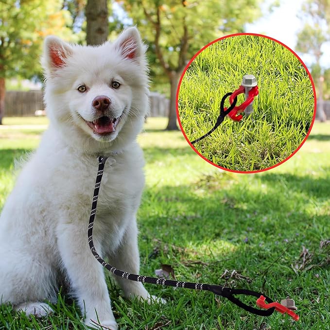 12 Pcs Aluminum Ground Anchors, Non-Rust Cast Tent Stakes Heavy Duty Metal Tent Stakes Pegs Ideal for Tents, Canopies, Sheds, Car Ports, Swing Sets Outdoors