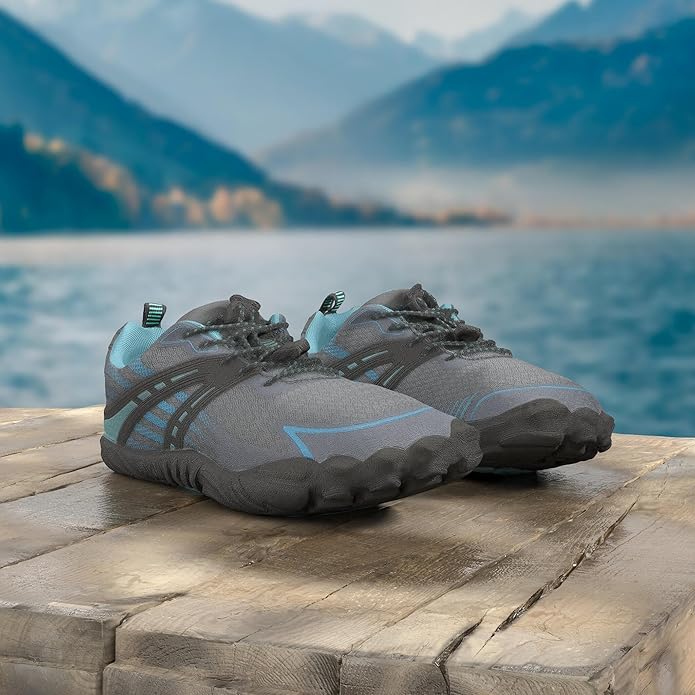 L-RUN Barefoot Water Shoes Women Mens Aqua Sock Athletic Hiking Water Sports Shoes for Swim Beach Pool Sand Diving Walking