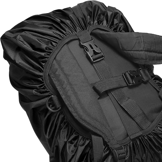 PATIKIL Waterproof Backpack Rain Cover Oxford Cloth Backpack Cover Anti-Slip Cross Buckle Straps for Hiking Camping