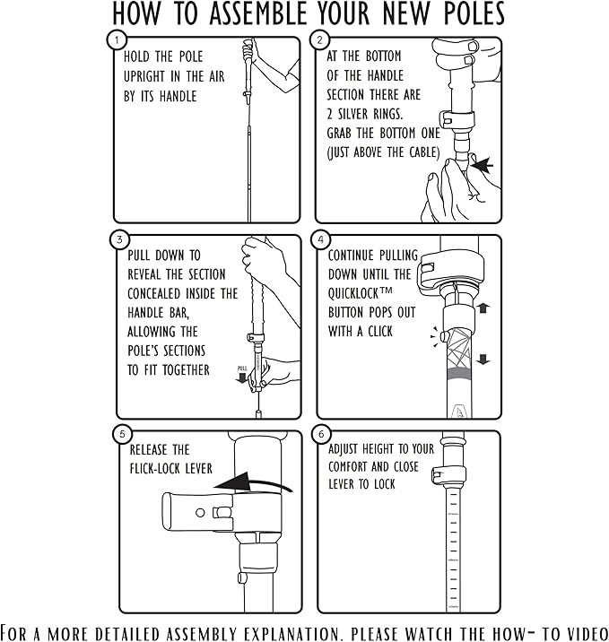 Hiking Poles Collapsible Lightweight & Adjustable - Quick Lock Foldable Trekking Poles, Hiking Sticks with Cork Grip & Foam Handle, Nordic Walking Poles for Women, Men & Seniors on Travel