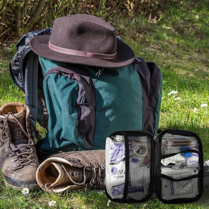 276Pcs First-Aid Kit Emergency-Kit Home-Car - First Aid Kits Emergency Kit Home Essentials for Dorm Room First-Aid Kit Emergency Necessities for Boat Hiking Skating, Black YIDERBO