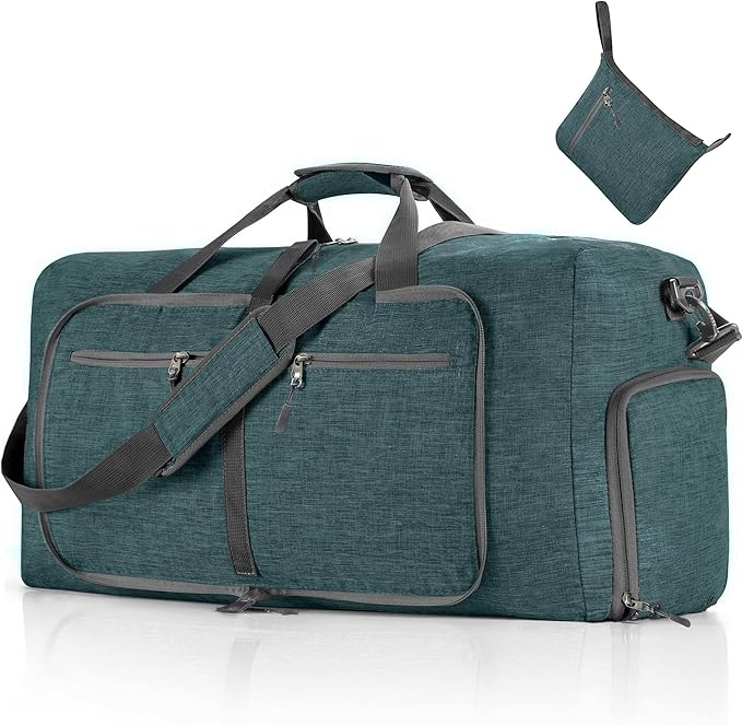 Vomgomfom Travel Duffle Bag for Men,65L 85L 115L Foldable Travel Duffel Bag with Shoes Compartment Overnight Bag for Men Women