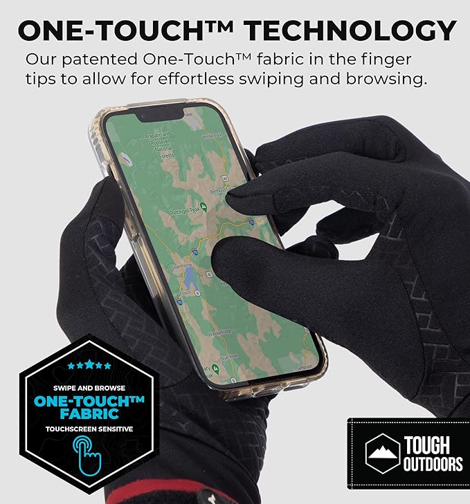 Winter Gloves for Men Cold Weather – Thin Glove – Winter Gloves w/ Touchscreen Finger – Thin Warm Glove for Women