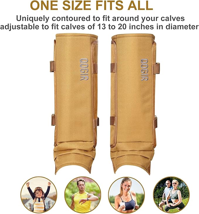 QOGIR Snake Gaiters 3 Pack: Durable Snake Guards for Hunting, Snake Gaiter Leggings for Men & Women, Snake Bite Protection for Lower Legs, Snake Proof Gaiters