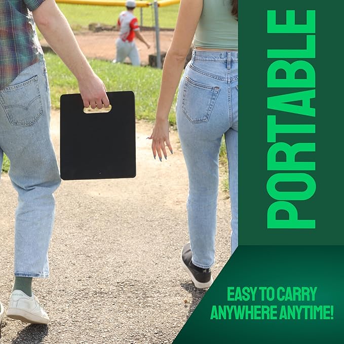 XCEL Stadium Seat Cushion (4 Pack), Multi-Use Kneeling Pads, Thick Bleacher Cushion Stadium Seats for Sports Larger Than Others, Outdoor Seating, Garage, Yoga Water Resistant and Soft (14" x 12" x 1")