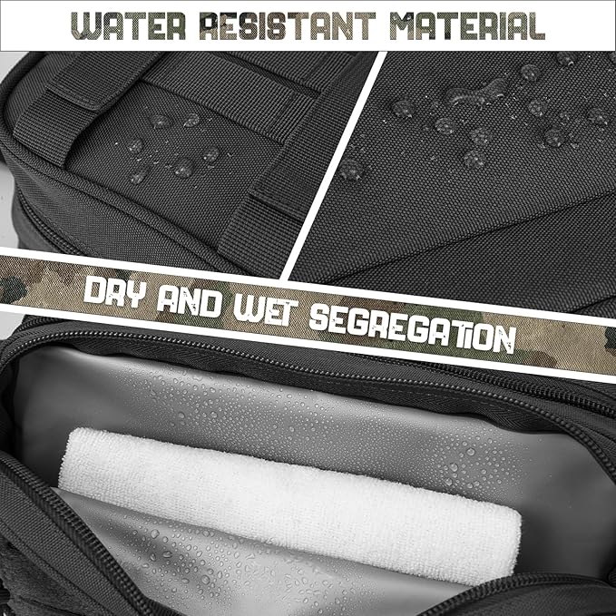 QT&QY Tactical Toiletry Bag For Men Hygiene Bag EDC Military Tool Molle Pouches Small Dopp Kit Mens Shaving Kit Travel shower Bags