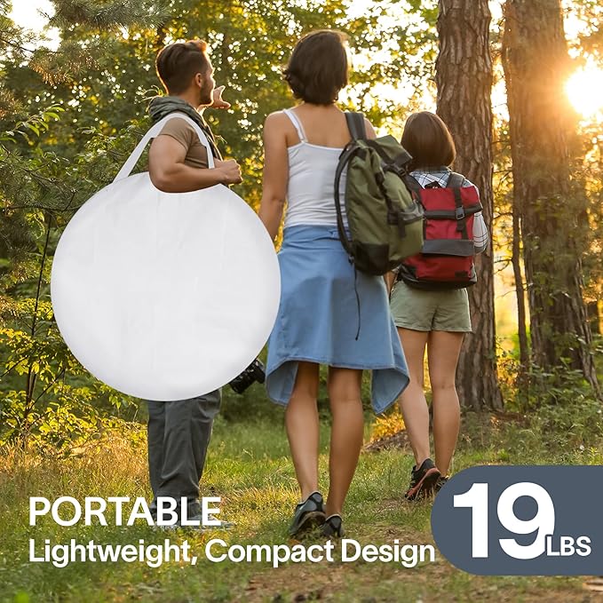 Alvantor Screen House Gazebo, 6-10-15 Person Pop Up Igloo Screened Canopy Tent with Mosquito Netting Sides, Instant UV Resistant Sun Shelter for Garden, Patio, Backyard