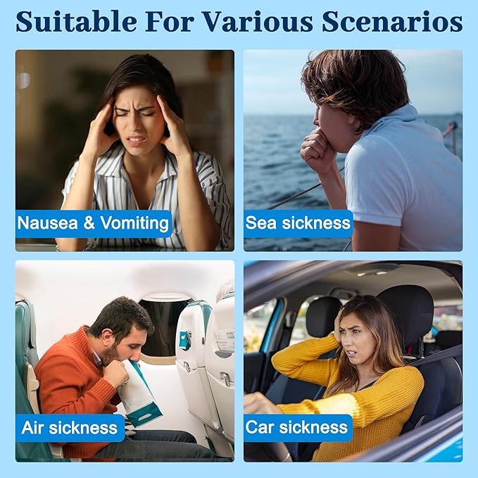 60ct Motion Sickness Patches Non Drowsy, Sea Sickness Patches for Cruise Ship Travel Essentials, Waterproof Car Sickness Patches Behind Ear Custom Butterfly Pattern