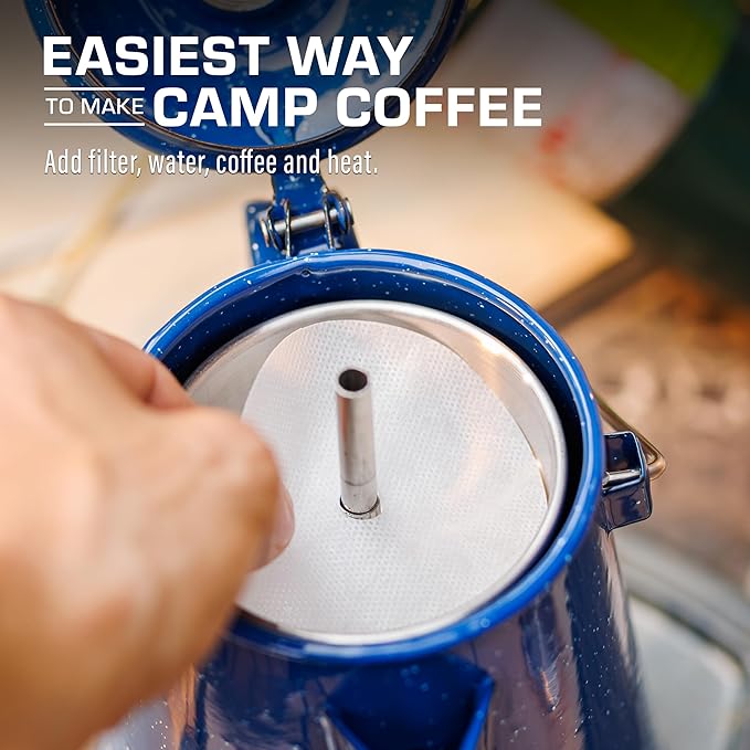 COLETTI Percolator Coffee Filters — Disc Coffee Filters For Percolators – For Classic Enamel Percolator Coffee Pots – Perfectly Tasteless, Mesh Filter [100 pack, Synthetic, 3.3” Small Basket]