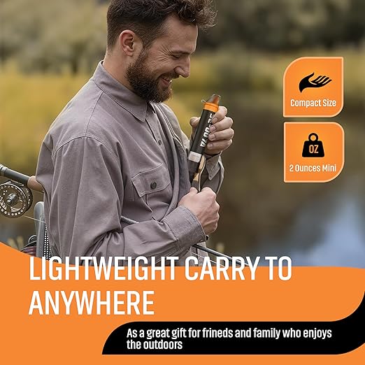 Personal Straw Water Filter to purify Water, Emergency Water Straws Portable Gear for Hiking, Camping, Travel, Fishing, Outing and Emergency Preparedness （2 Water Filters + 1 Filter Cartridge）