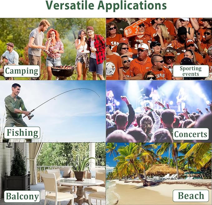 Oversized Camping Chair, Portable Folding Camping Chairs with Side Pocket, Cup Holder and Carry Bag, Heavy Duty Outdoor Camping Chairs for Adults, Fishing, Sports, Trip, up to 400lbs, Style 7