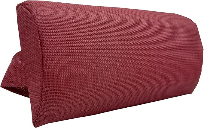 Ostlttyn Zero Gravity Chair Replacement Pillow Headrest with Elastic Band, Universal Soft Removable Padded Cushion Head Pillow for Zero Gravity Lounge Chair, Folding Patio Lawn Recliner Chair, Red