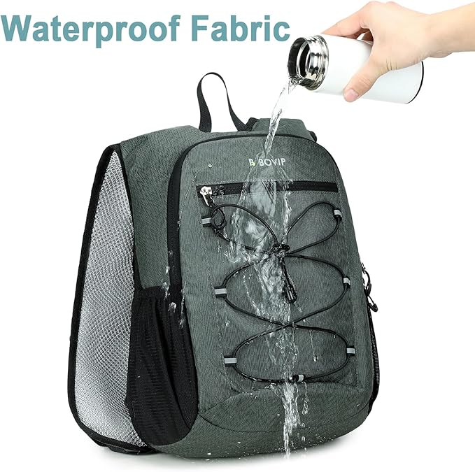 BOVIP Lightweight Hydration Back,15L Multipurpose Hiking Backpack with 1.5L Water Bladder ,Hydro Water Daypack for Cycling Hiking Rave for Men Women