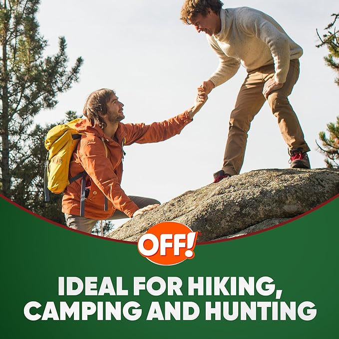 OFF! Deep Woods Insect Repellent Aerosol, Bug Spray with Long Lasting Protection from Ticks and Listed Bugs, 6 oz