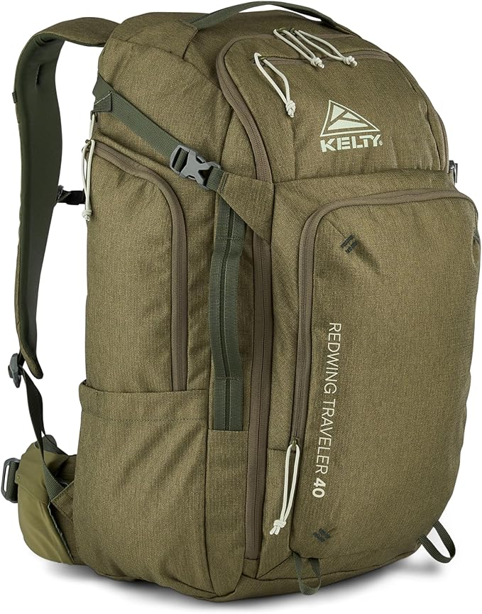 Kelty | Redwing Traveler Backpacks, Travel Pack for Adventure Travel | Burnt Olive & Black