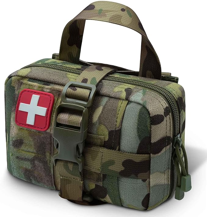 Upgrade Molle Rip Away Ifak Pouch, Tactical Small Belt First Aid Pouch Medical Utility EMT Pouch Only