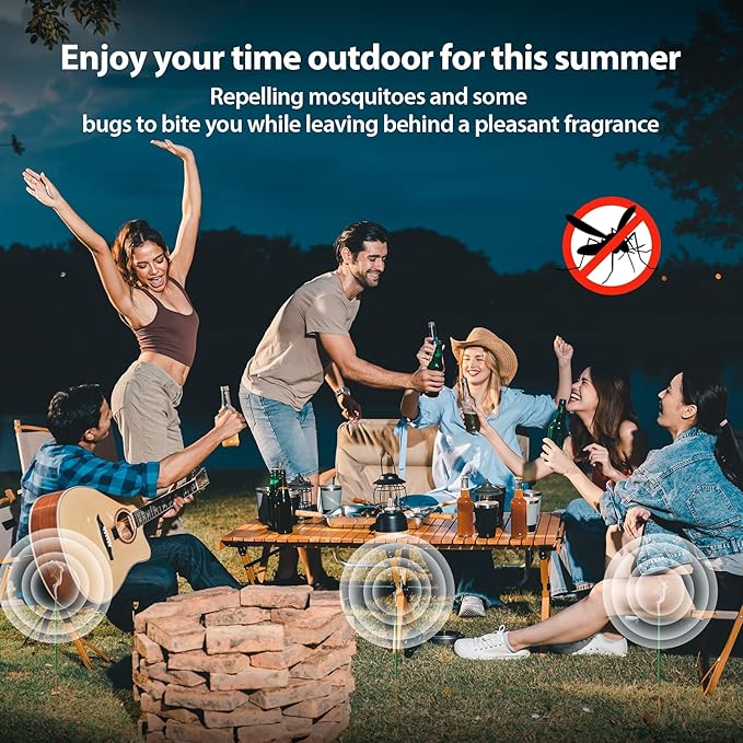 KICKOUTOR® Mosquito Repellent Outdoor Patio 120 PCS Citronella Oil Mosquito Incense Sticks Natural Organic Mosquito Barrier Mosquito Repeller for Backyard Travel Camping Indoors Gnat Mosquito Control