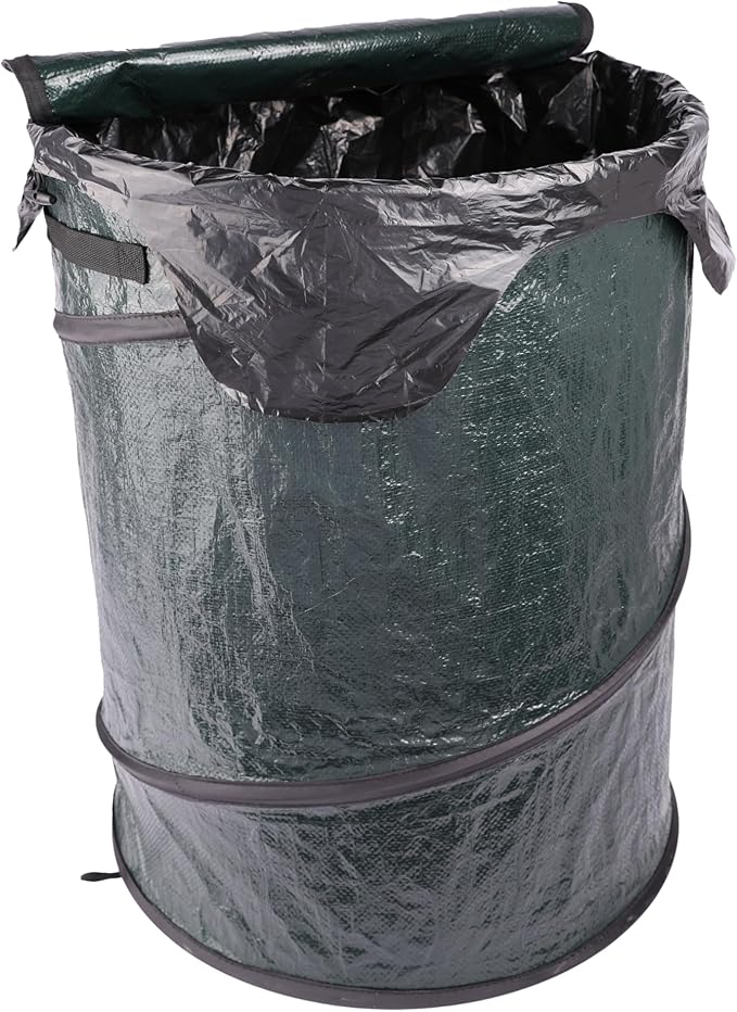 Coghlan's Pop-Up Lightweight Trash Can – Collapsible Waste Bin for Camping, RV, Outdoor Events, and Travel – Durable, Compact, and Easy to Store – 29.5 Gallon