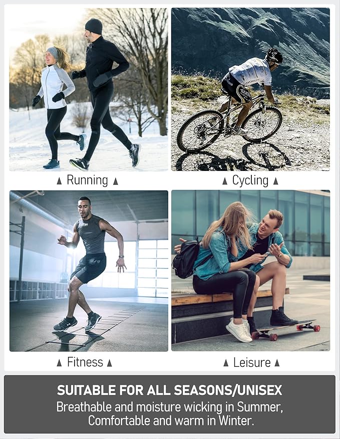 Airacker Ankle Athletic Running Socks Cushioned Breathable Low Cut Sports Tab Socks for Men and Women (6 Pairs)