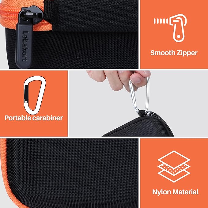 Hard Case Compatible with Garmin inReach Mini 2 / inReach Mini Lightweight Compact Satellite Communicator Hiking Handheld 010-02602-00/010-02602-01/010-01879-00/010-01879-01(Black Case)