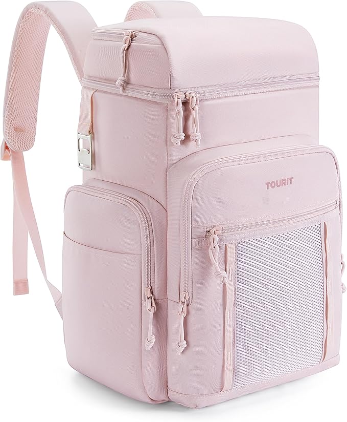 TOURIT Waterproof Cooler Backpack: 30 Cans Insulated Leakproof Portable Cooler Bag Beach Travel Camping Picnic Hiking