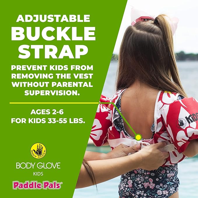 Body Glove Paddle Pals Learn to Swim Coast Guard Approved Kids Life Jacket PFD