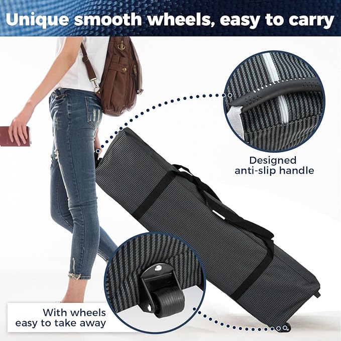 KingCamp 2 Person Queen Size Camping Cot, Folding Portable Double 550lbs Heavy Duty Oversized Large XXL Wide Foldable Sleeping Bed with Carry Bag for Two Adult Outdoor Travel Tent, Grey