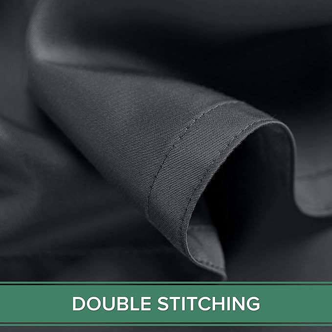 Split King Sheets by Pure Bamboo, Genuine 100% Organic Viscose Derived from Bamboo Bed Sheet Set, Soft & Cooling, Double Stitching *Not for Split Top (Split King, Charcoal)