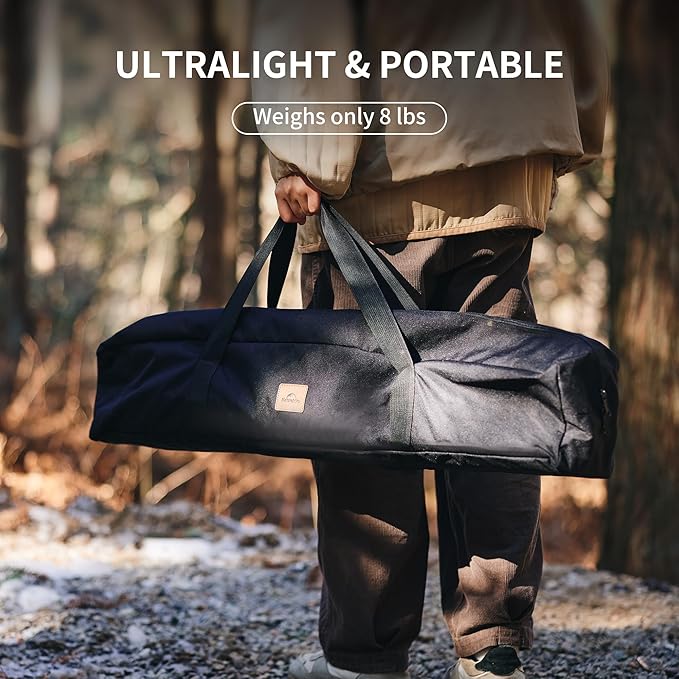 Naturehike Folding IGT Camping Table, Portable Outdoor IGT Cook System, Ultralight Aluminum Camp Table with Carry Bag for Car Camping Picnic RV Trip Patio Backyard BBQ