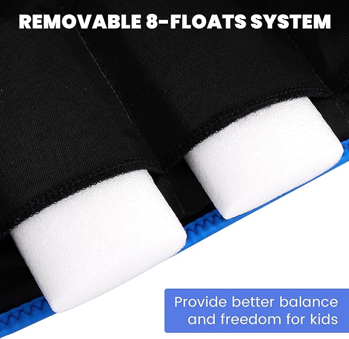 Gogokids Toddler Swim Vest, Kids Floaties for 20-50 lbs Girls & Boys, Buoyancy Jacket Swimming Aid with Water Wings for 2-6 Years, Pool/Beach