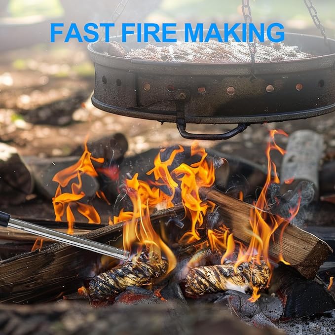 110 Pieces Fire Starter, Waterproof - Natural Fire Starters, for BBQ, Fireplace, Pizza Oven, Fire-Pit, Campfire, Camping Charcoal Starter, Quick Light Wood Charcoal Fire Starter