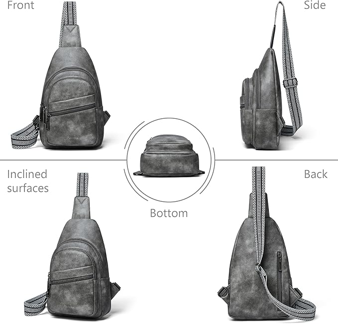 Sling Bag Crossbody Bags for Women Small Cross Body Bag Fanny Packs Chest Sling Purse for Daily Travel Leisure Sport