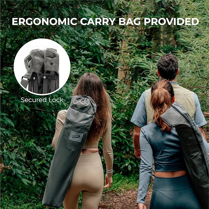 Heavy Duty Portable Folding Camping Chair for Adults with Comfy Padded Backrest | for Outdoor & Sports, Backpacking, Beach, Lawn, Hunting, Tailgating, Fishing | Supports 400 Lbs