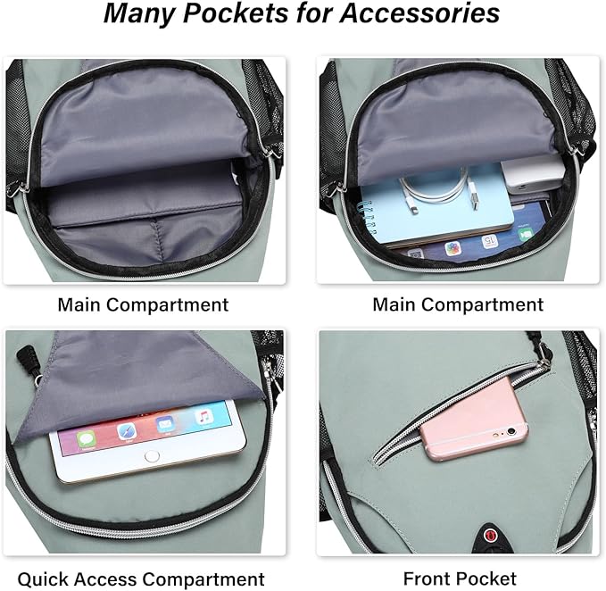 MOSISO Sling Backpack, Multipurpose Crossbody Shoulder Bag Travel Hiking Daypack