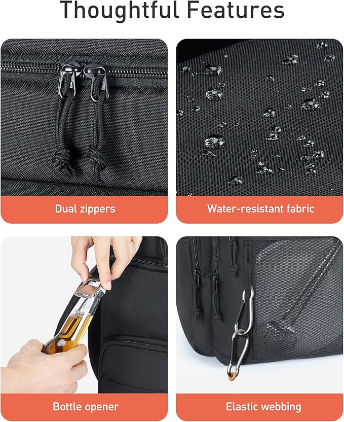 TOURIT Waterproof Cooler Backpack: 30 Cans Insulated Leakproof Portable Cooler Bag Beach Travel Camping Picnic Hiking